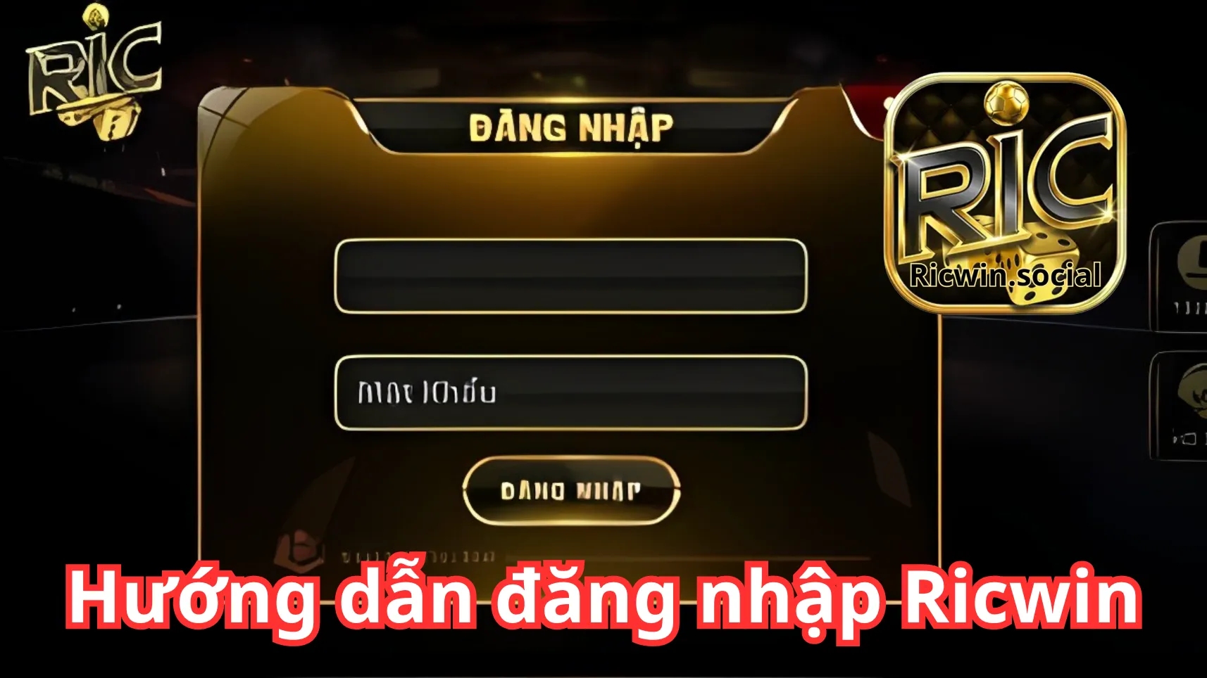 Hướng dẫn quá trình đăng nhập chi tiết vào Ricwin