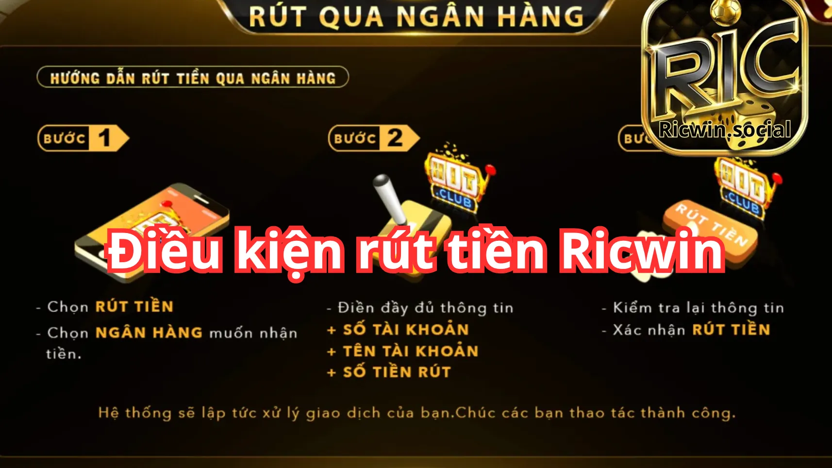 Điều kiện cần tuân thủ khi rút tiền