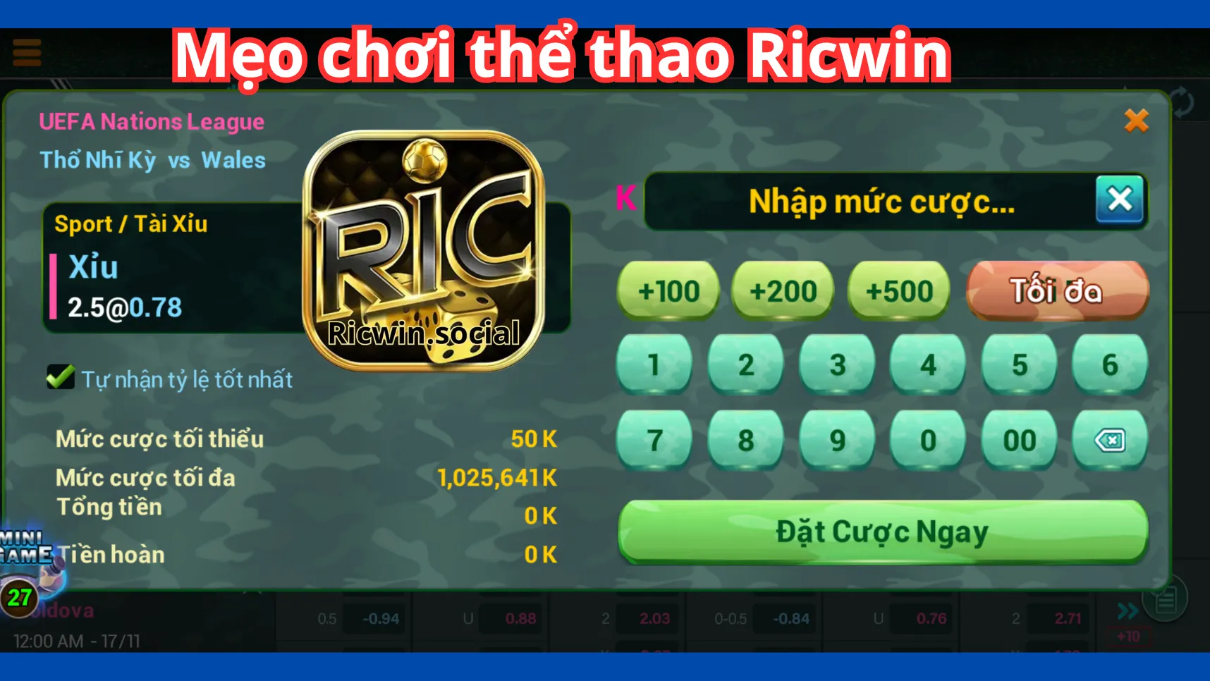 Mẹo cá cược thể thao nắm chắc 99% chiến thắng